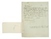 GRIMM, JACOB. Autograph Letter Signed, Jacob, to his brother Ferdinand, in German,